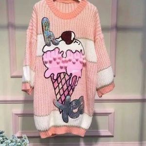ice cream sweater dress
